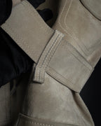 "LOUIS VUITTON" 00's Marc Jacobs period double-breasted suede coat