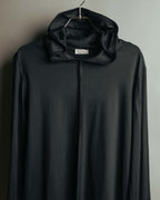 "Dior" 00's Vintage minimalist full-zip jersey hooded sweatshirt