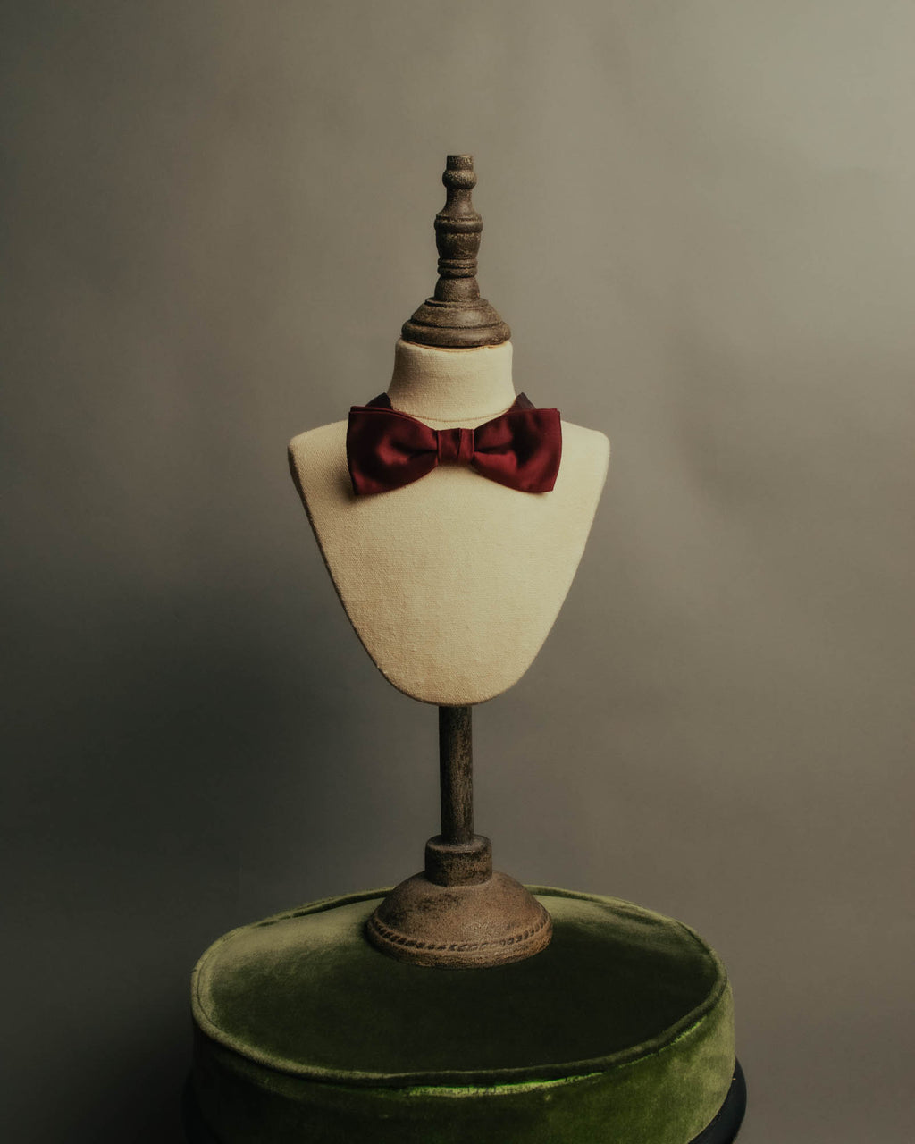 “Christian Dior” Late 80’s-90’s monsieur burgundy satin bow tie