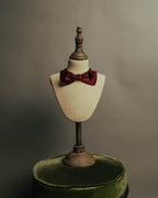 “Christian Dior” Late 80’s-90’s monsieur burgundy satin bow tie