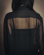 -SPECIAL- “SAINT LAURENT” 2013-2017 Sheer black dress shirt