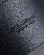 "Dolce & Gabbana" Libra motif silver buckle leather belt