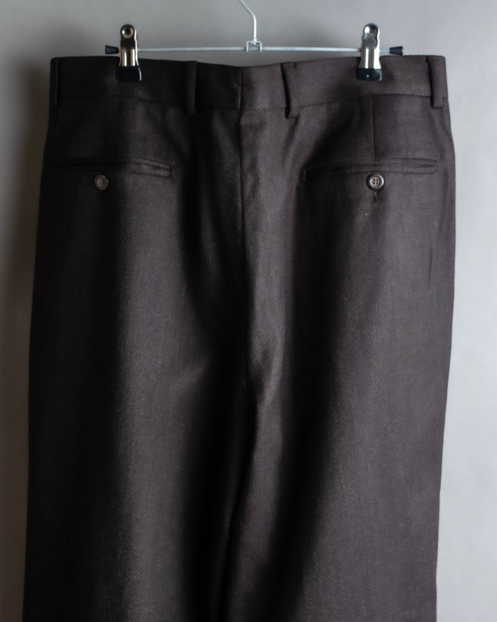 "Vintage wide tapered double-finished slacks"