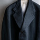 "Vintage brushed texture oversized mid-length chester coat"