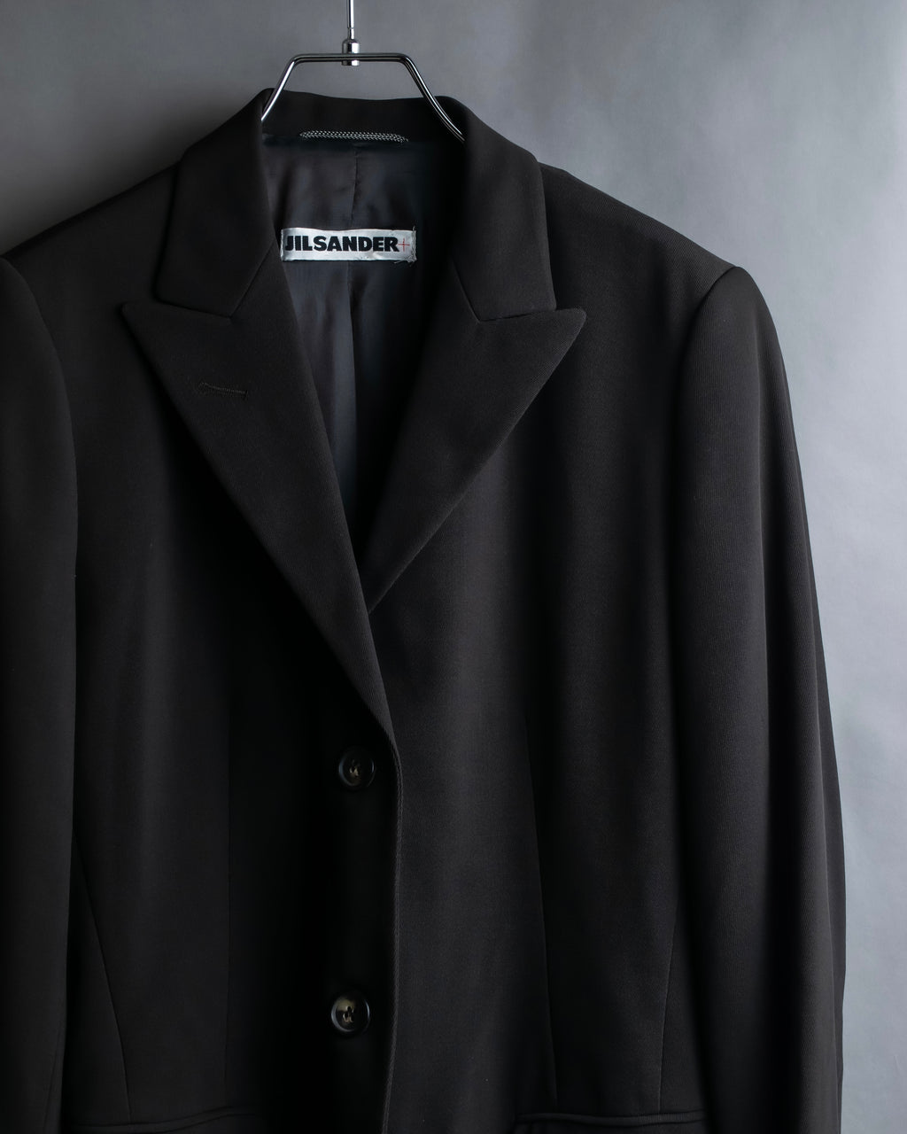 "Jil Sander+" Peaked label minimalist design tailored coat
