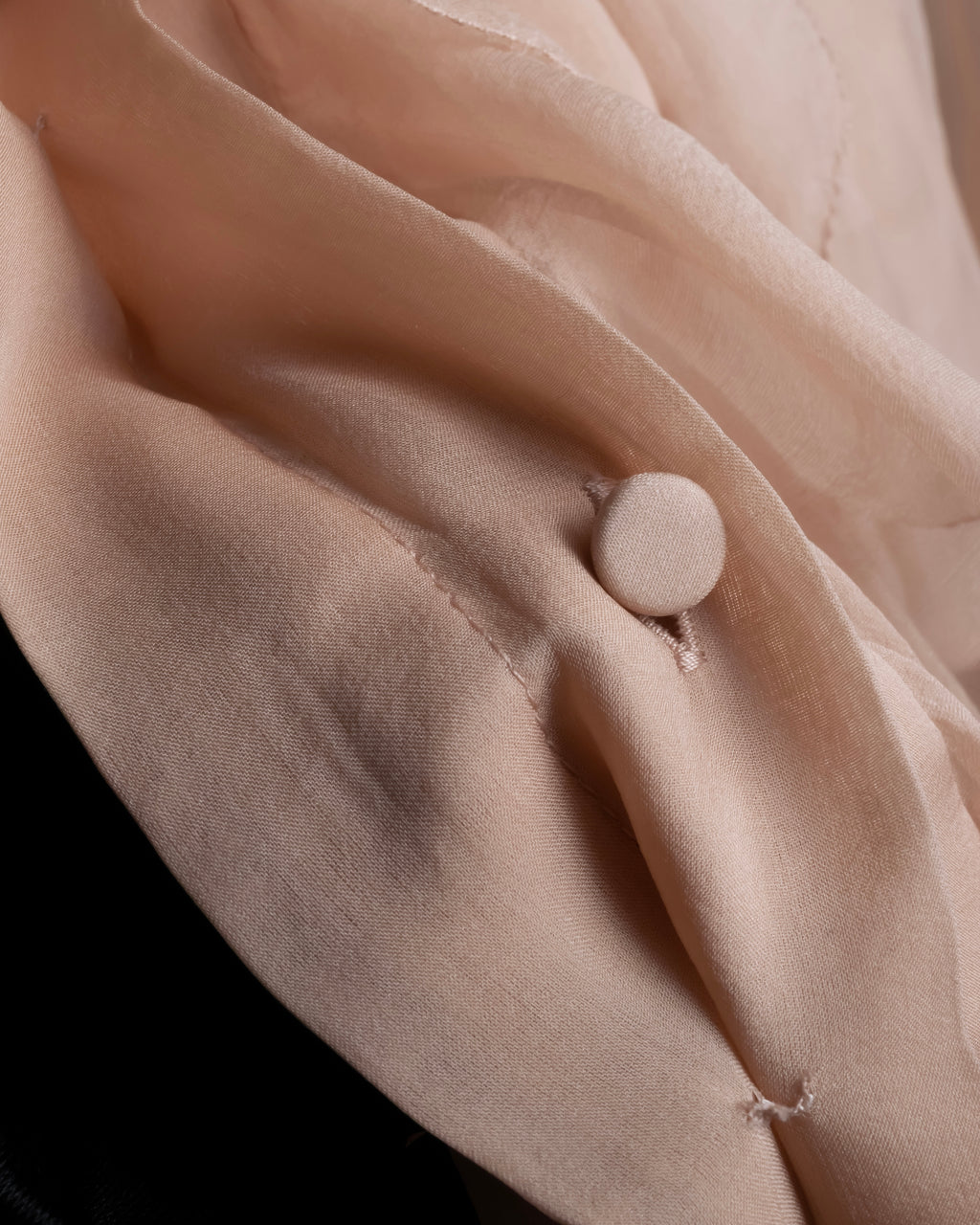 "VALENTINO" Ruffle detail sheer bowtie blouse