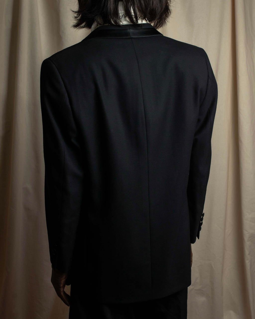 "BALENCIAGA" Structured tailored shawl collar jacket