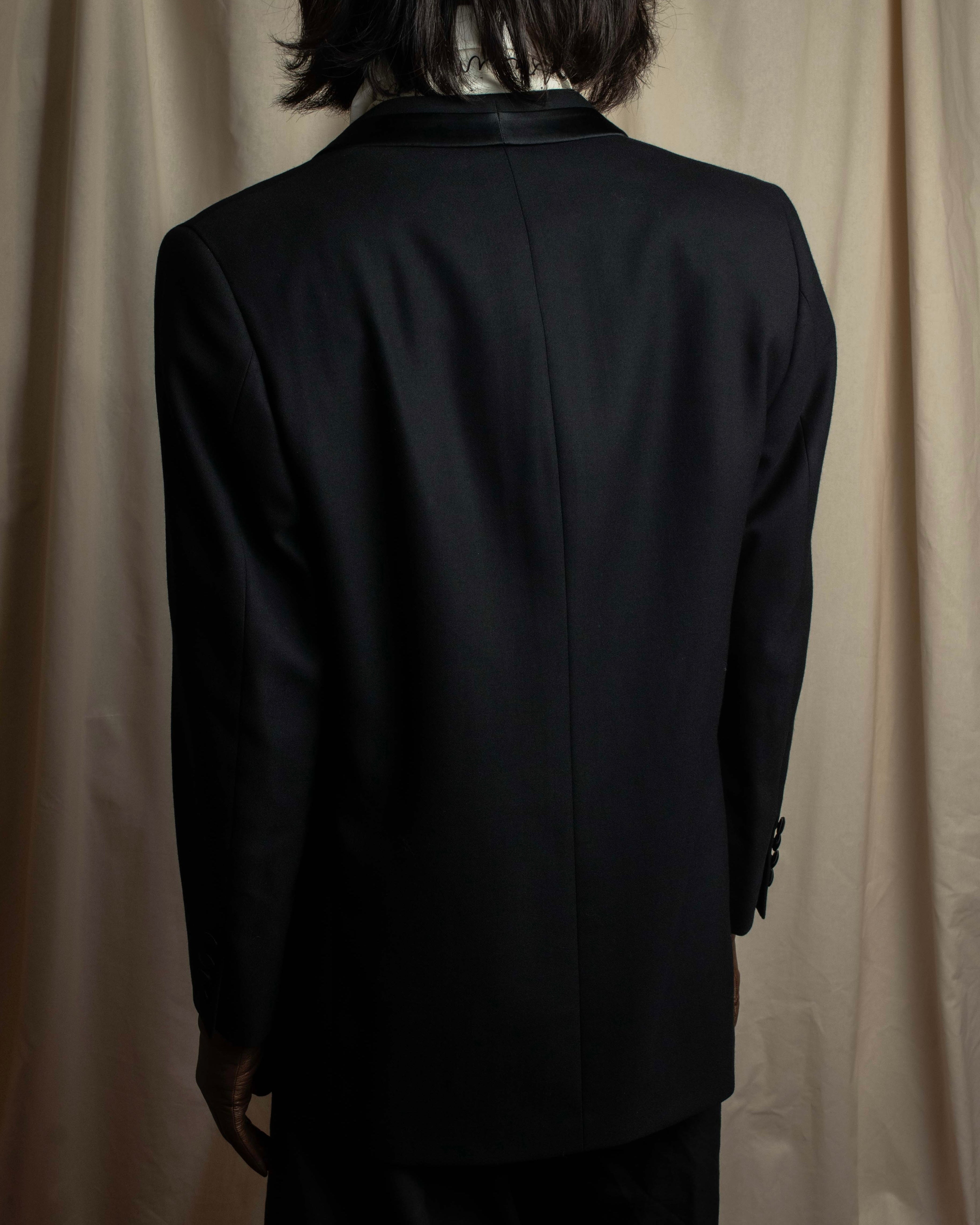 "BALENCIAGA" Structured tailored shawl collar jacket