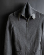 "GUCCI" Cashmere brand double zipper blouson