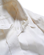 CHANEL/  Front Pleats Designed Fly Front Shirt with Gold CC Button