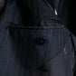 "BURBERRY" 2B tailored jacket & tapered silhouette slacks pinstripe pattern set up