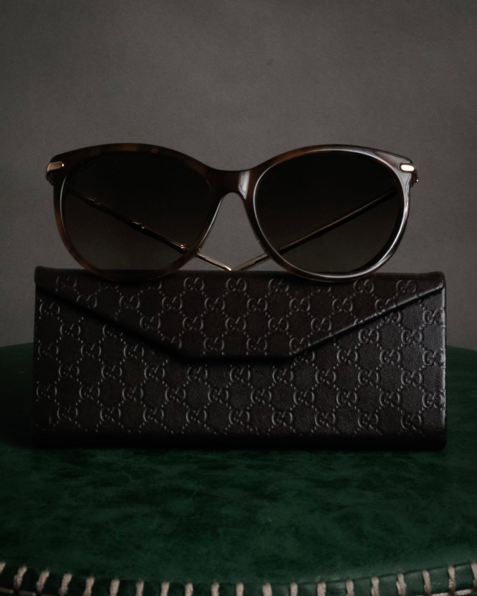 GUCCI - Bamboo Temple Bio-Based Sunglasses - Brown - Eco-Friendly
