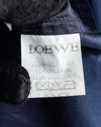 "LOEWE" 90's-00's Fly front silk shirt