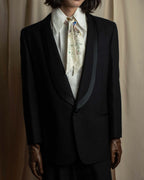 "BALENCIAGA" Structured tailored shawl collar jacket