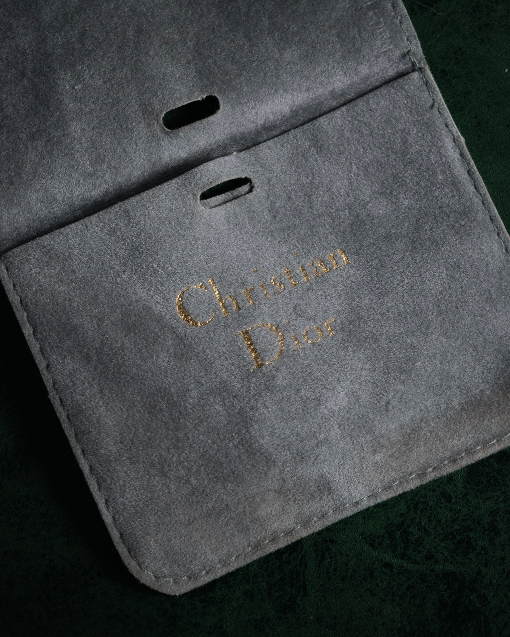 "Christian Dior" 00’s pavé letter charm multi chain bracelet