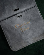 "Christian Dior" 00’s pavé letter charm multi chain bracelet