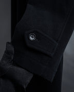 "YOHJI YAMAMOTO" Straight line stand collar coat