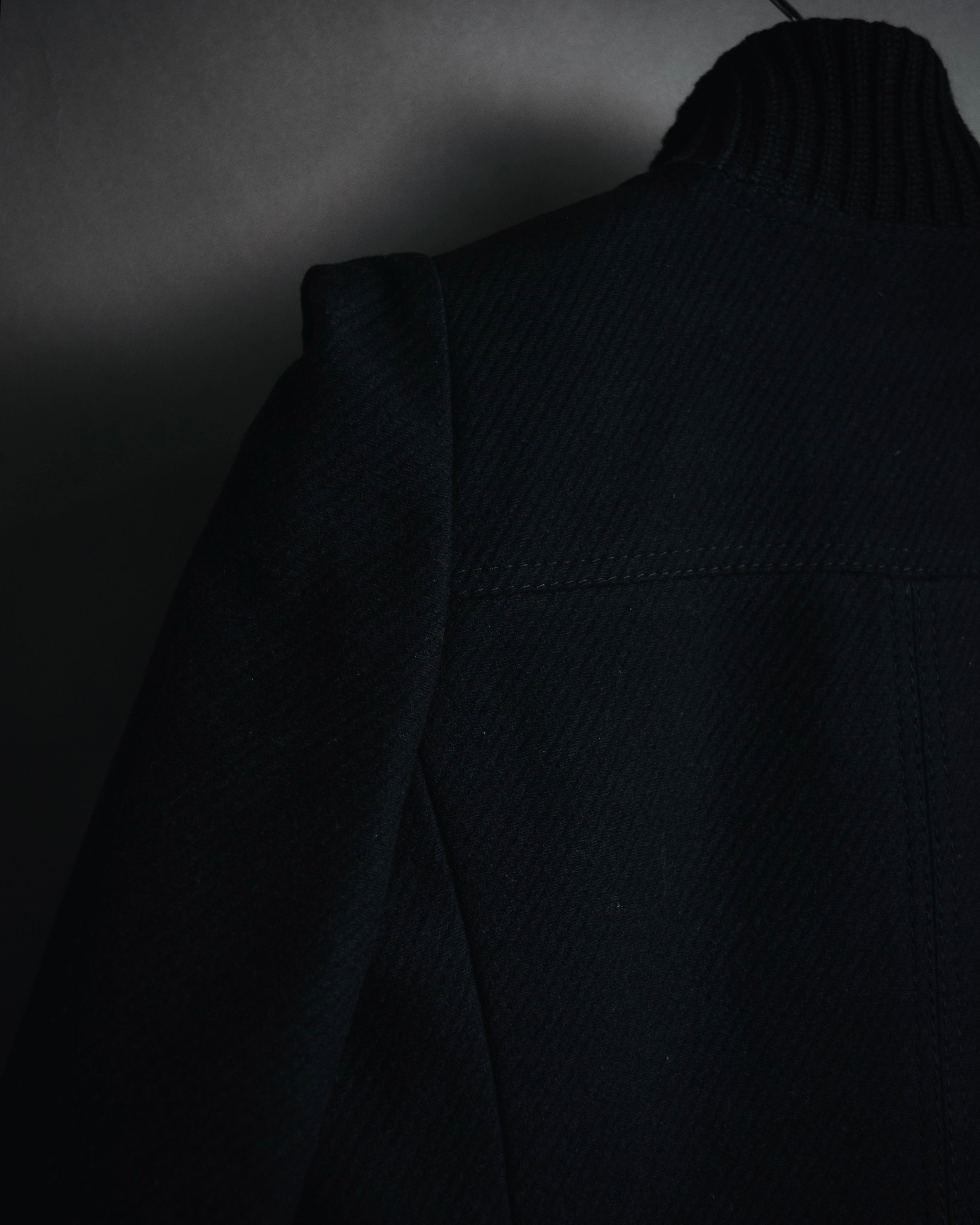 –SPECIAL– "Martin Margiela" 00’s rib knit collar wool cashmere jacket