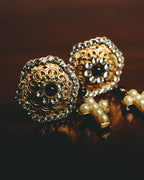 –SPECIAL– "VALENTINO" 80's-90's Ornate clip-on drop earrings