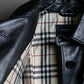 "BURBERRY" 100% cow leather Military pocket details short length jacket