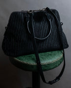 "MAISON MARGIELA" 5AC Harako leather corduroy combination 2way bag