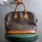 "LOUIS VUITTON" Alma series monogram pattern one handle bag