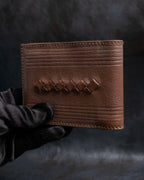 "BOTTEGA VENETA" Braided design leather bifold wallet