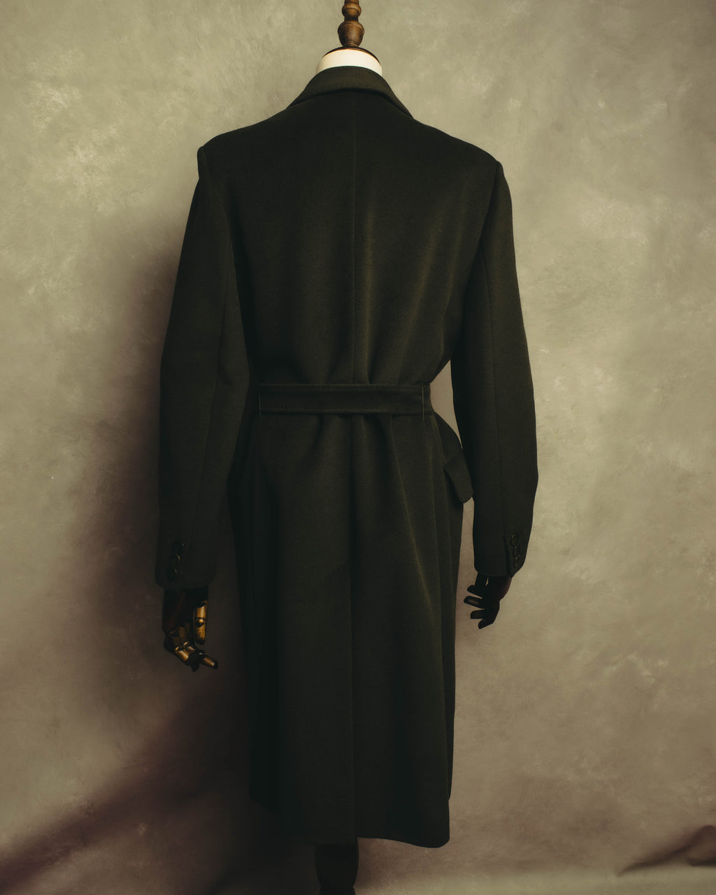 “Max Mara” 00’s Belted angora blend long coat