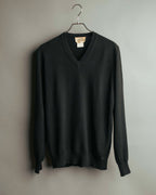 -SPECIAL- “HERMÈS” 90’s-00’s Cashmere wool v-neck knit