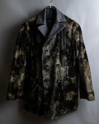 "tricot COMME des GARCONS" 
Double-breasted reversible fur tailored coat