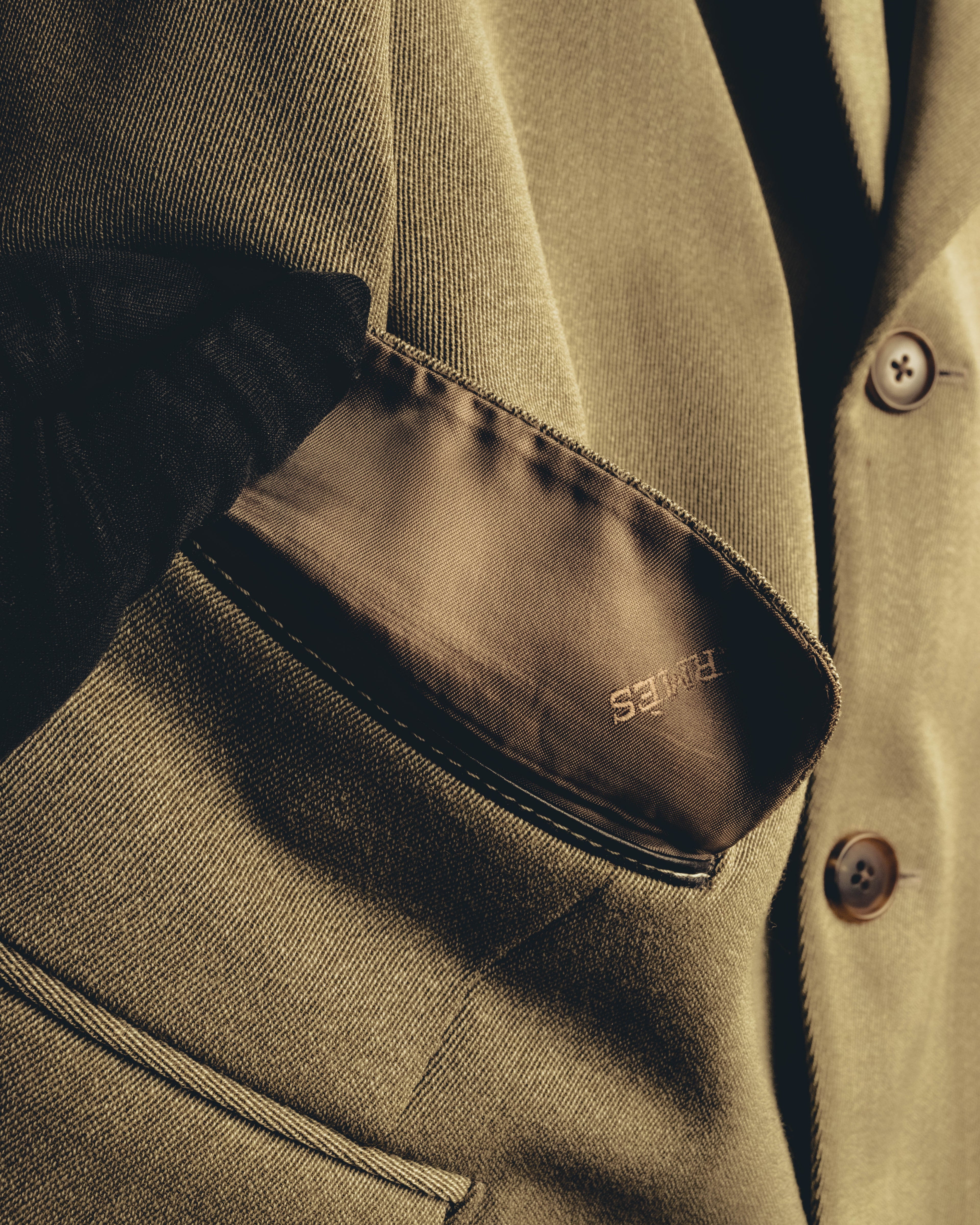 -SPECIAL- "Hermès" 80's-00's Leather collar tailored blazer