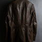 "GUCCI" Oversized calf leather tailored jacket