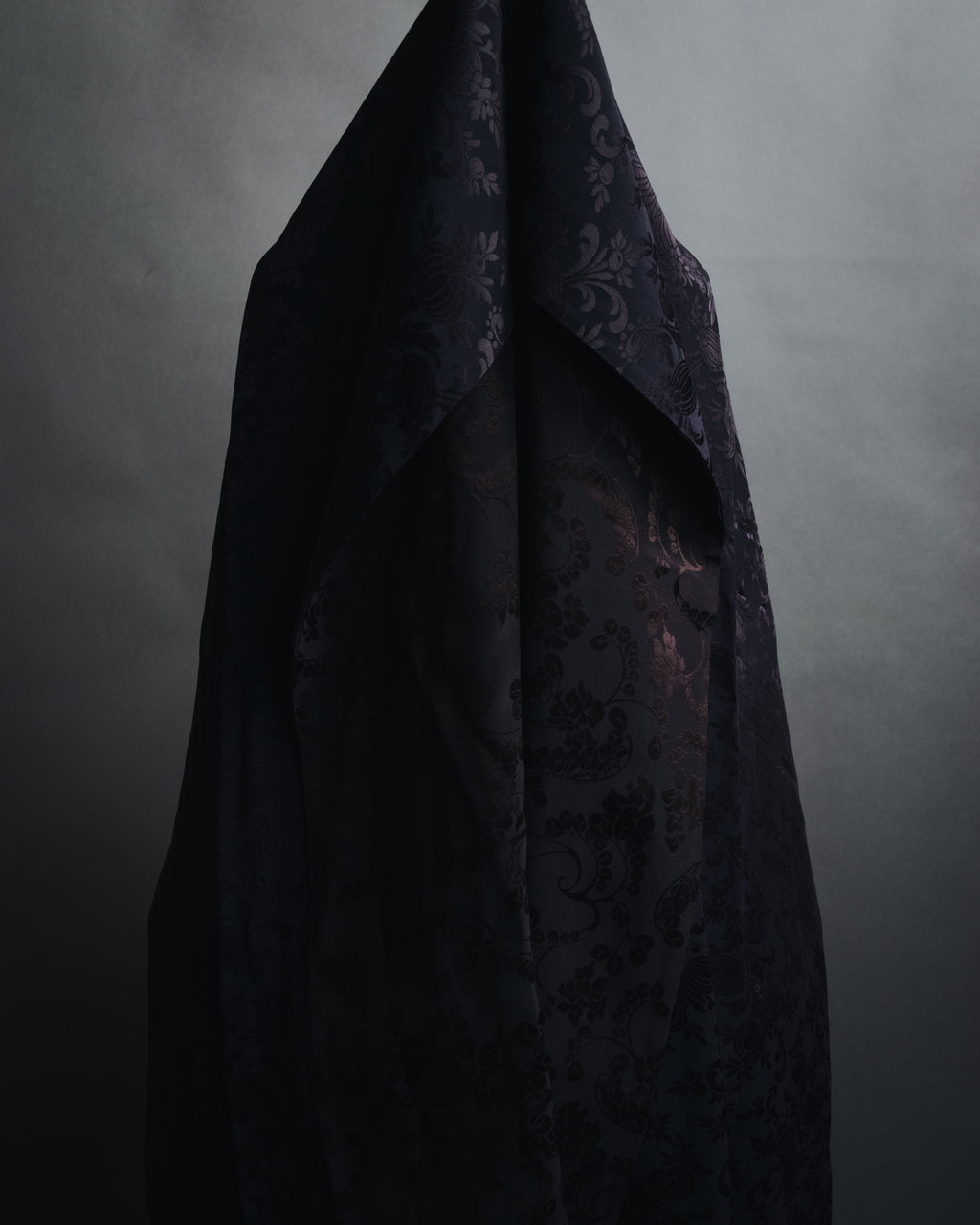 –SPECIAL– "Christian Dior" 90’s-00’s damask jacquard fringe stole