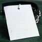 "Dior" Silver chain inlaid leather bracelet