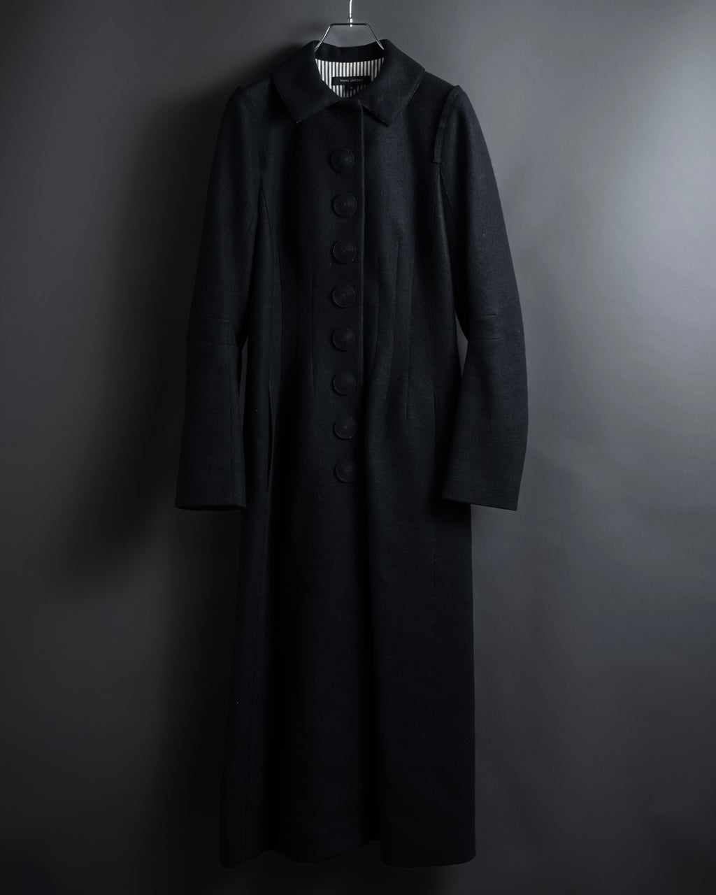 "Marc Jacobs" A soft flowing flared silhouette long coat