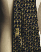 "GUCCI" 80's Nautical patterned silk necktie