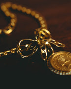 –SPECIAL– "CHANEL" 95AW Jeweled medallion pendant necklace