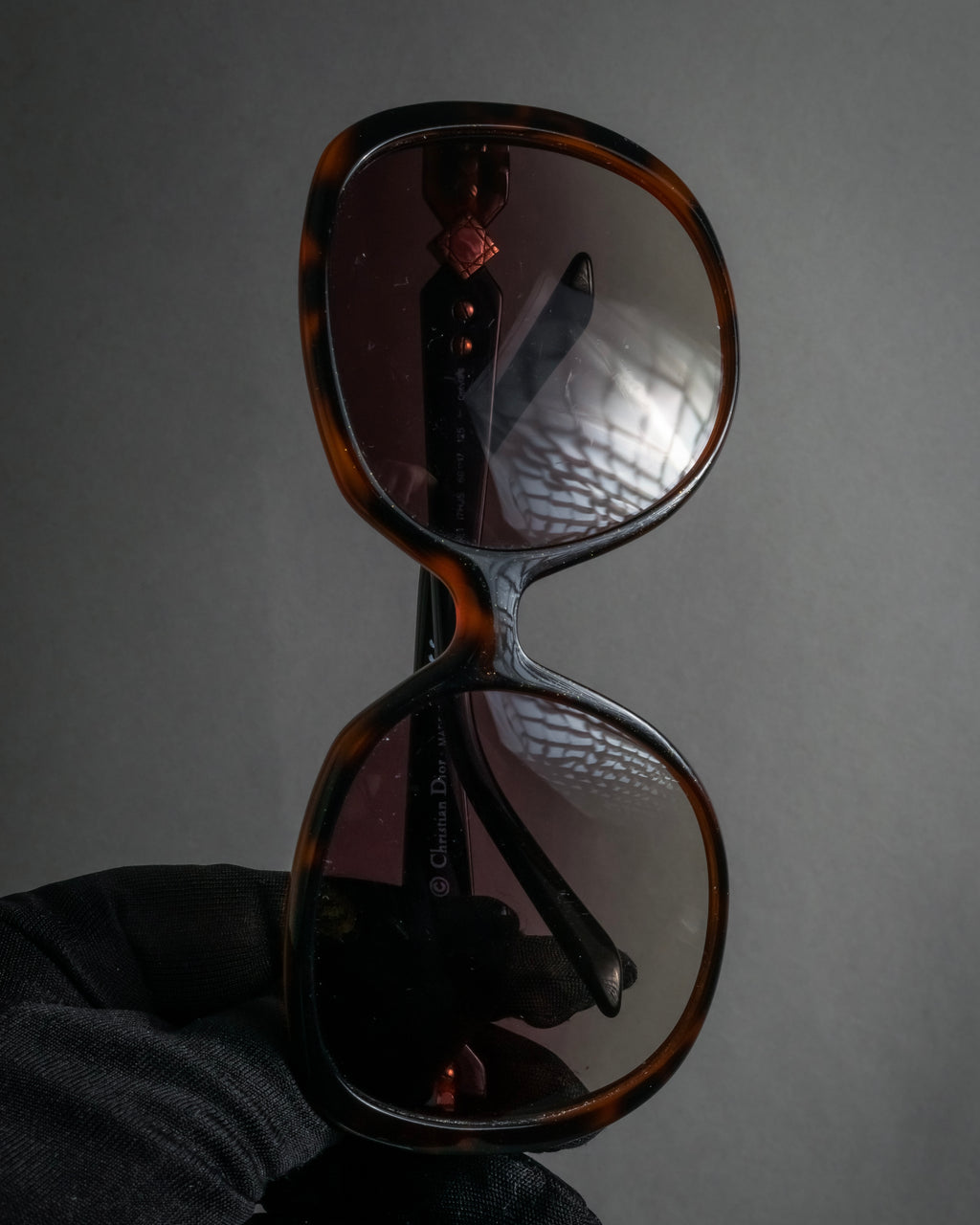 "Dior" Oversized tortoiseshell square sunglasses