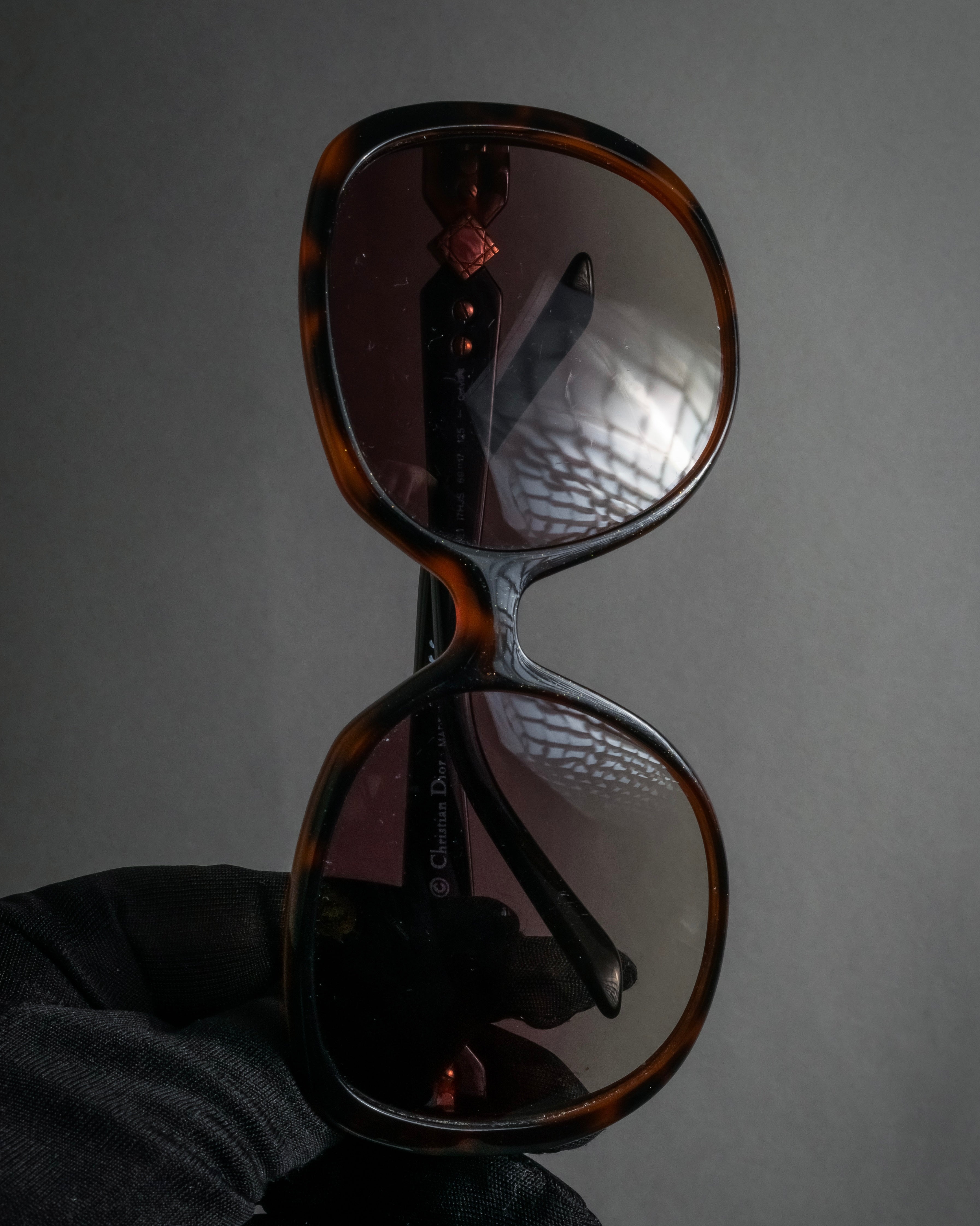 "Dior" Oversized tortoiseshell square sunglasses