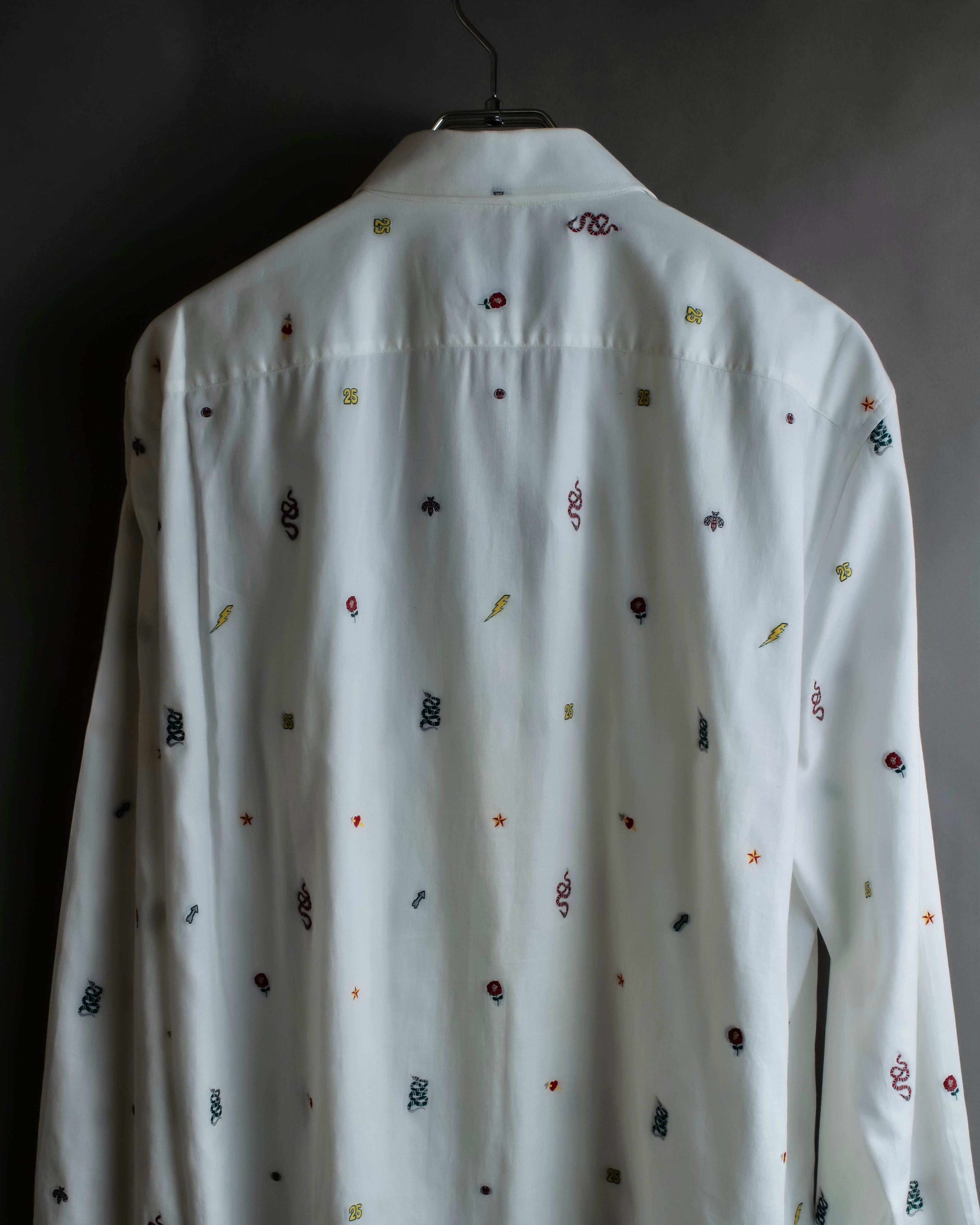 "GUCCI" Michele period iconic motif embroidered shirt