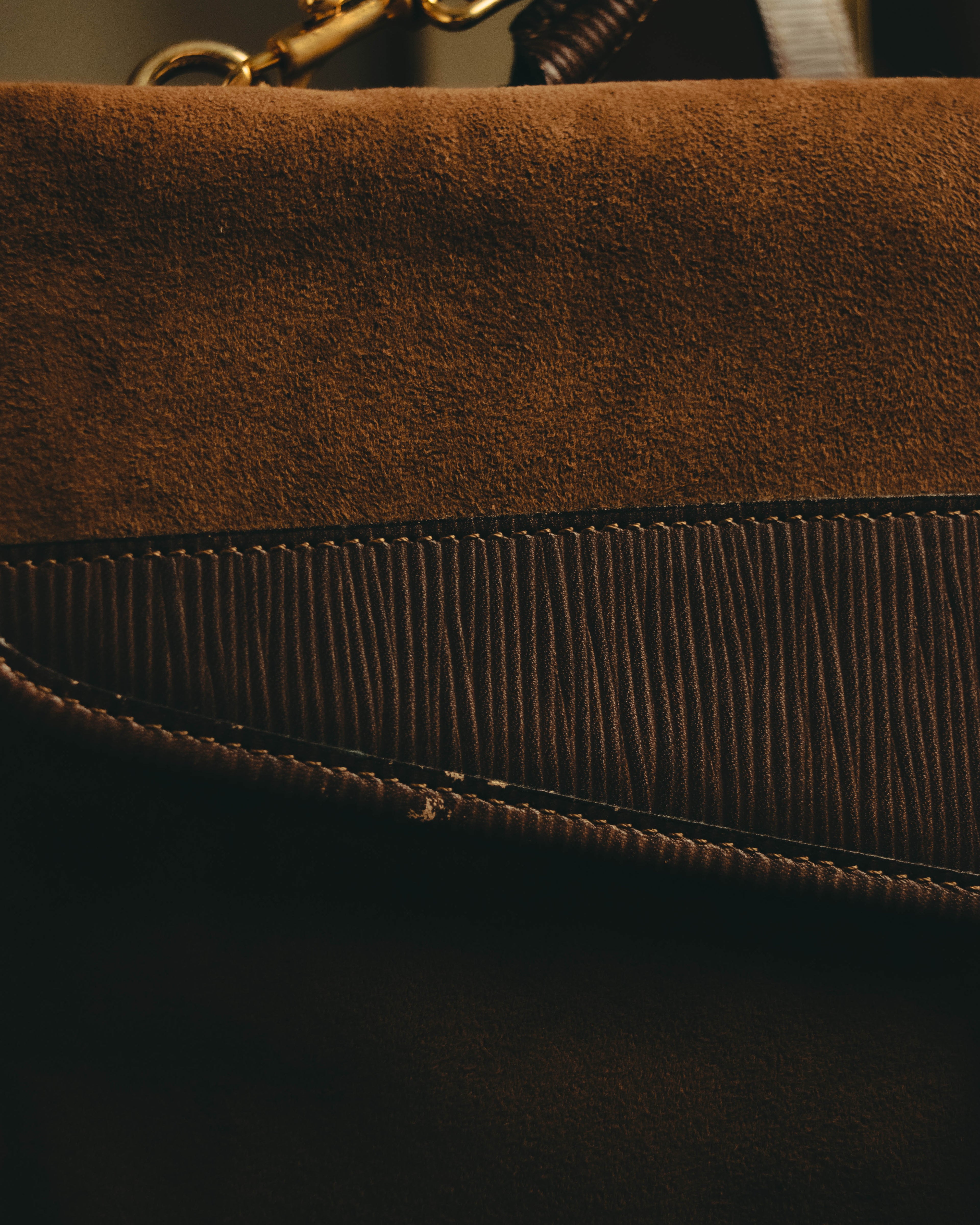-SPECIAL- “BALENCIAGA” 80’s-90’s suede touch top handle flap bag