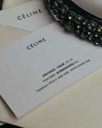 “CÉLINE” 2010 Crystal embellished leather belt
