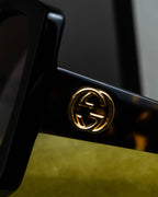"GUCCI" Geometric frame Interlocking G sunglasses