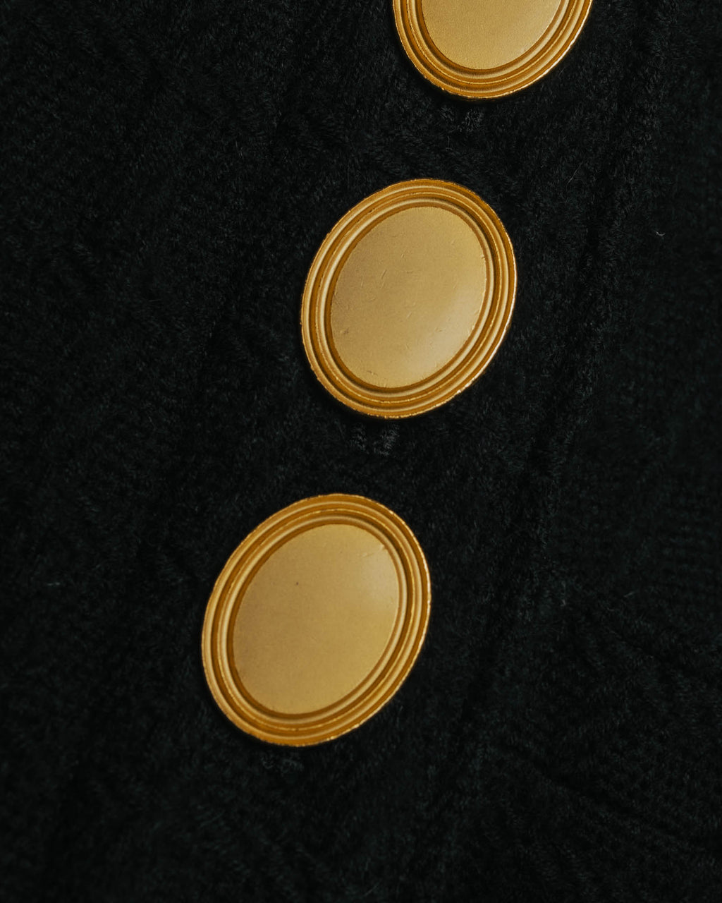 -SPECIAL- "Christian Dior" 80's-90's Textured collarless wool jacket