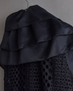 "NOKO OHNO" Layered organza frill embroidered dress