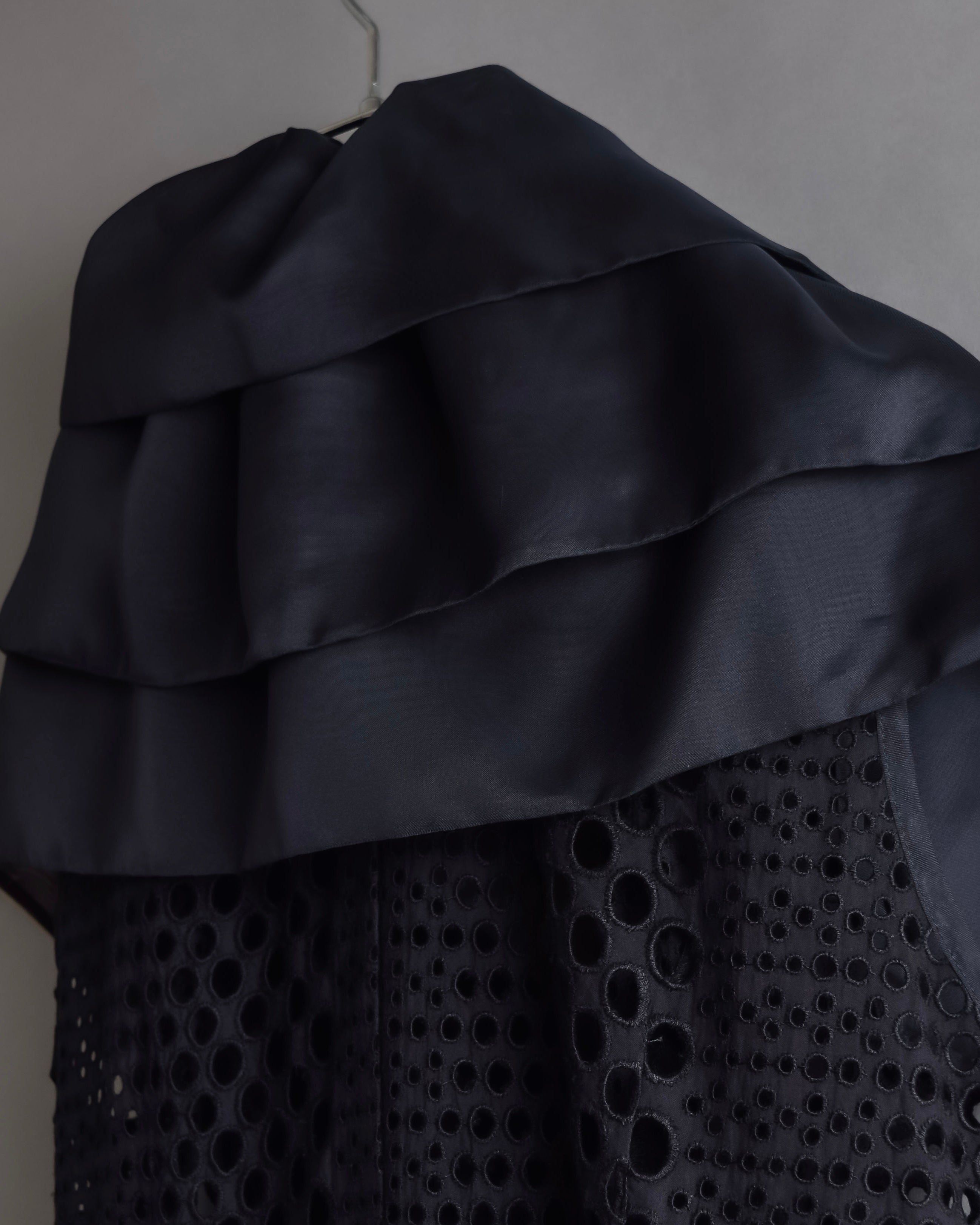 "NOKO OHNO" Layered organza frill embroidered dress