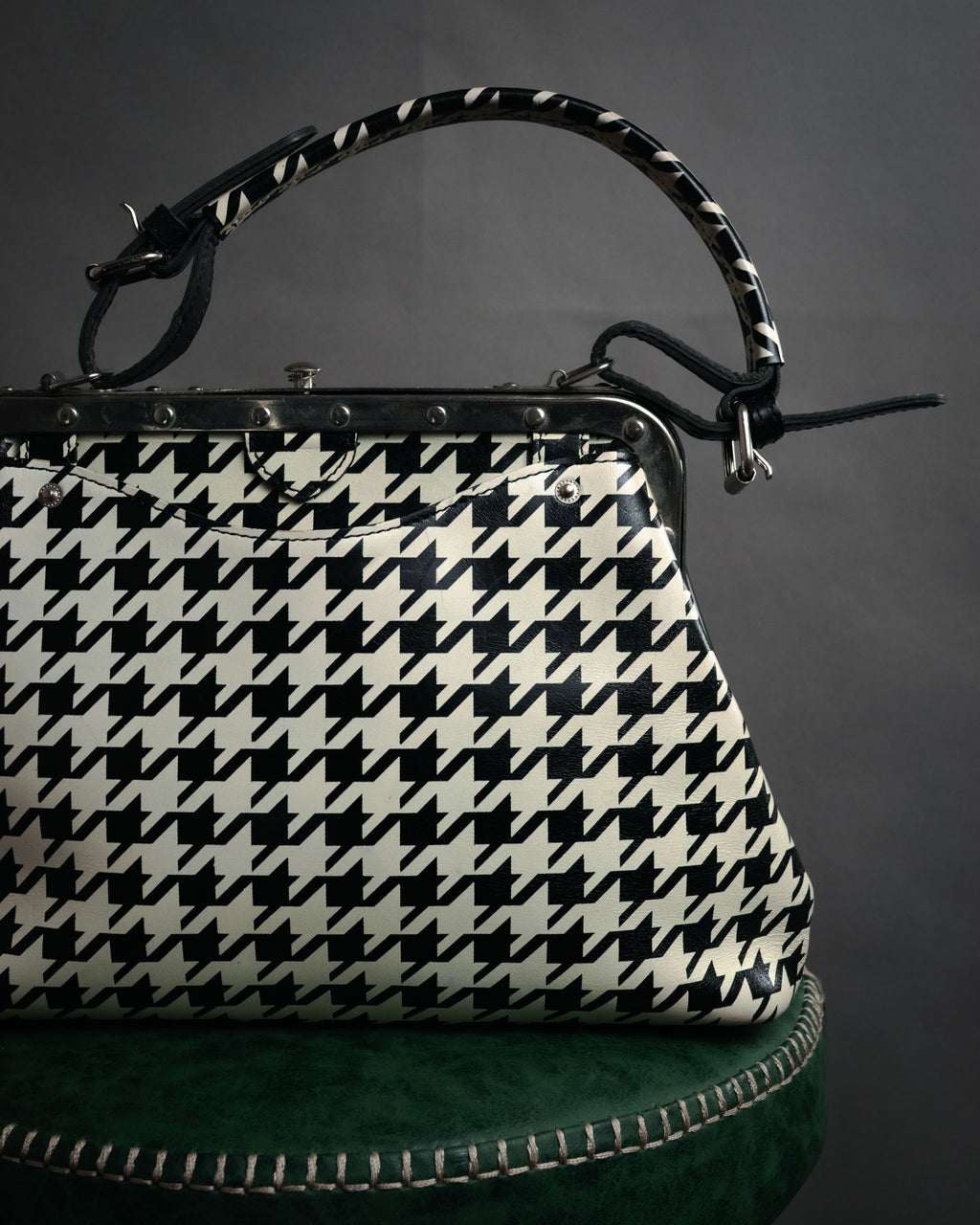 “JUNYA WATANABE COMME des GARÇONS” 2010’s Houndstooth embossed leather doctor bag