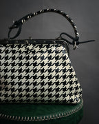 “JUNYA WATANABE COMME des GARÇONS” 2010’s Houndstooth embossed leather doctor bag