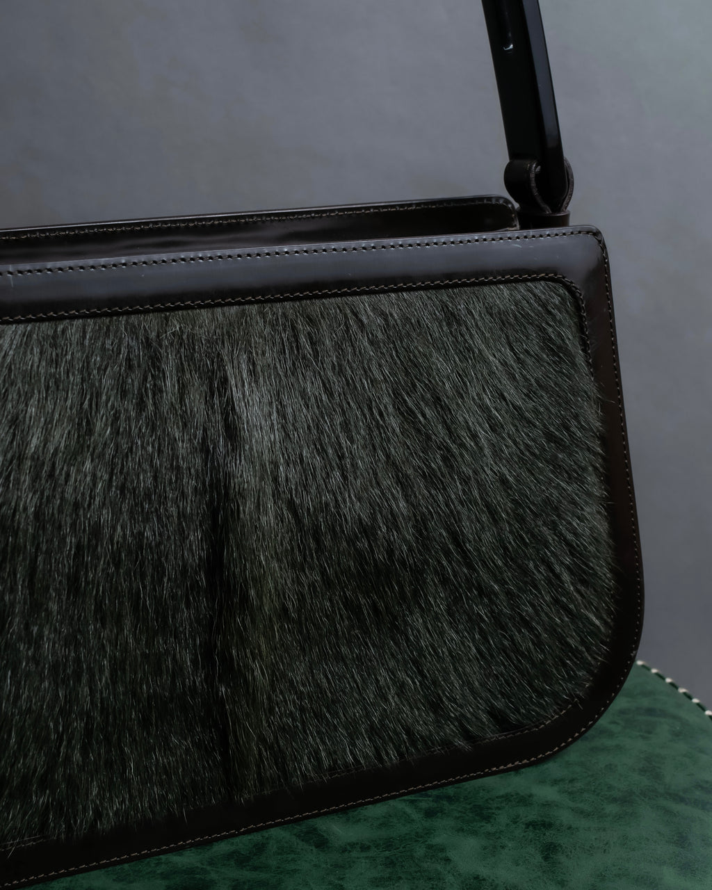 "CELINE" 2000's Made of pony leather one-handle bag