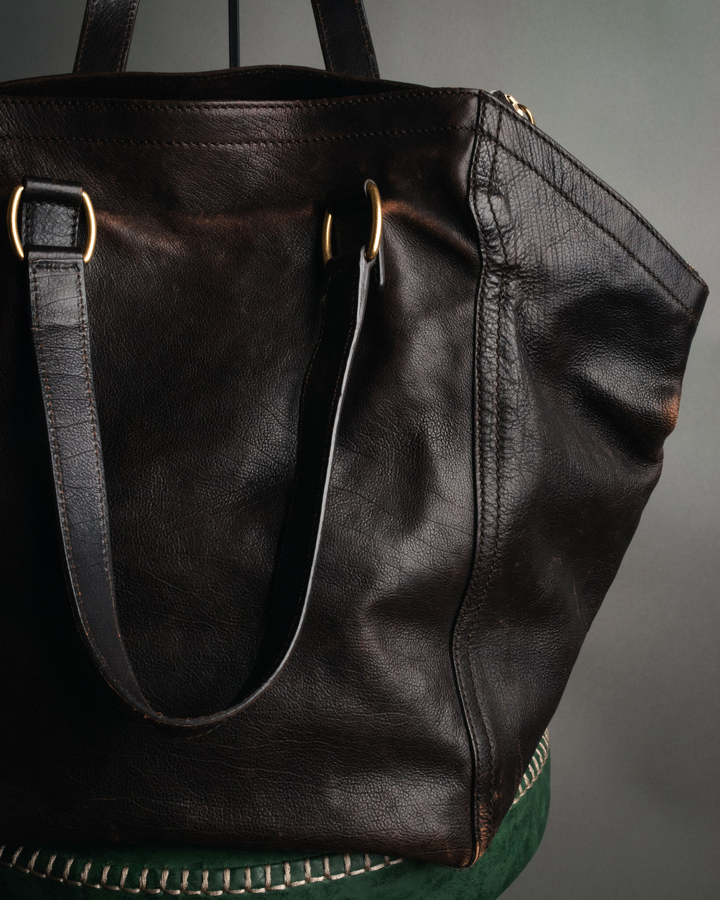 “Yves Saint Laurent” 2000’s downtown leather tote bag